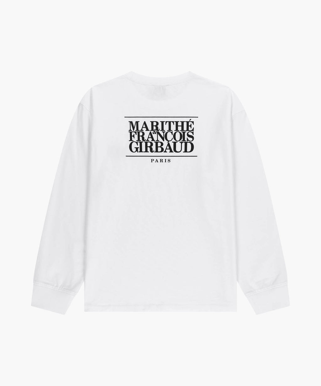 Marithe & Francois Girbaud - Back Classic Logo Long Sleeve Tee (White) product image 7 | TRAB K-Fashion Australia