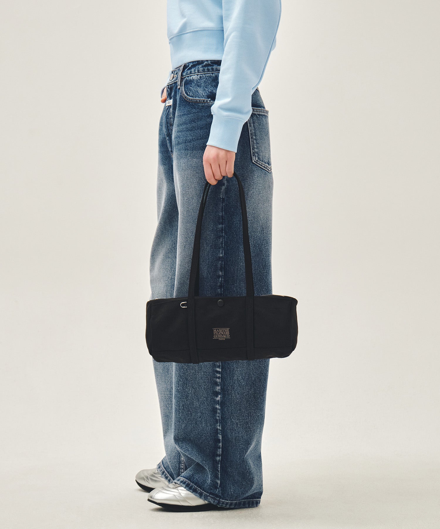 Marithe & Francois Girbaud - Classic Logo Casual Duffle Bag (Black) product image 6 | TRAB K-Fashion Australia