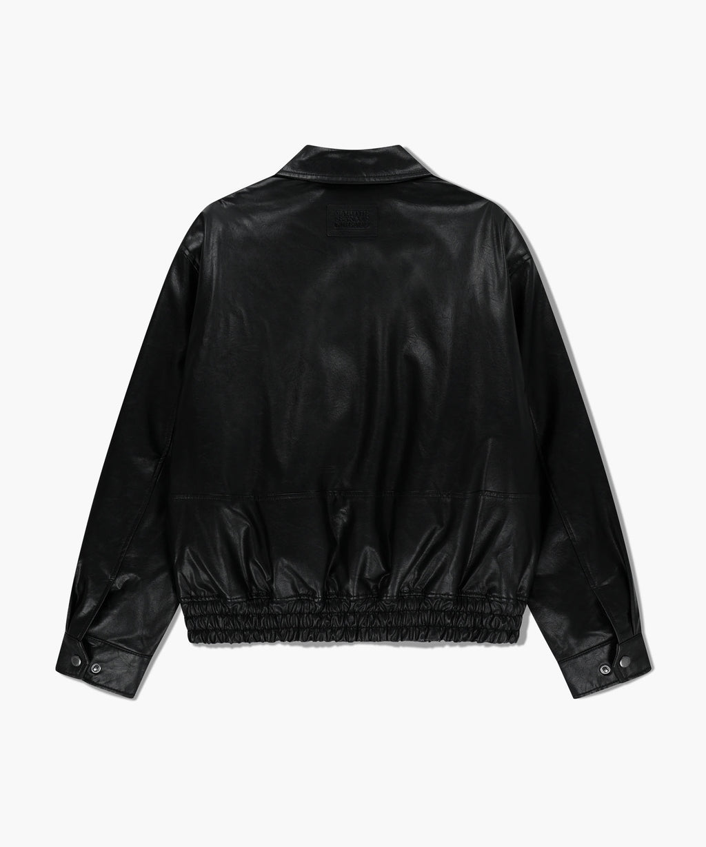 Marithe & Francois Girbaud - Faux Leather Padded Jacket (Black) product image 10 | TRAB K-Fashion Australia