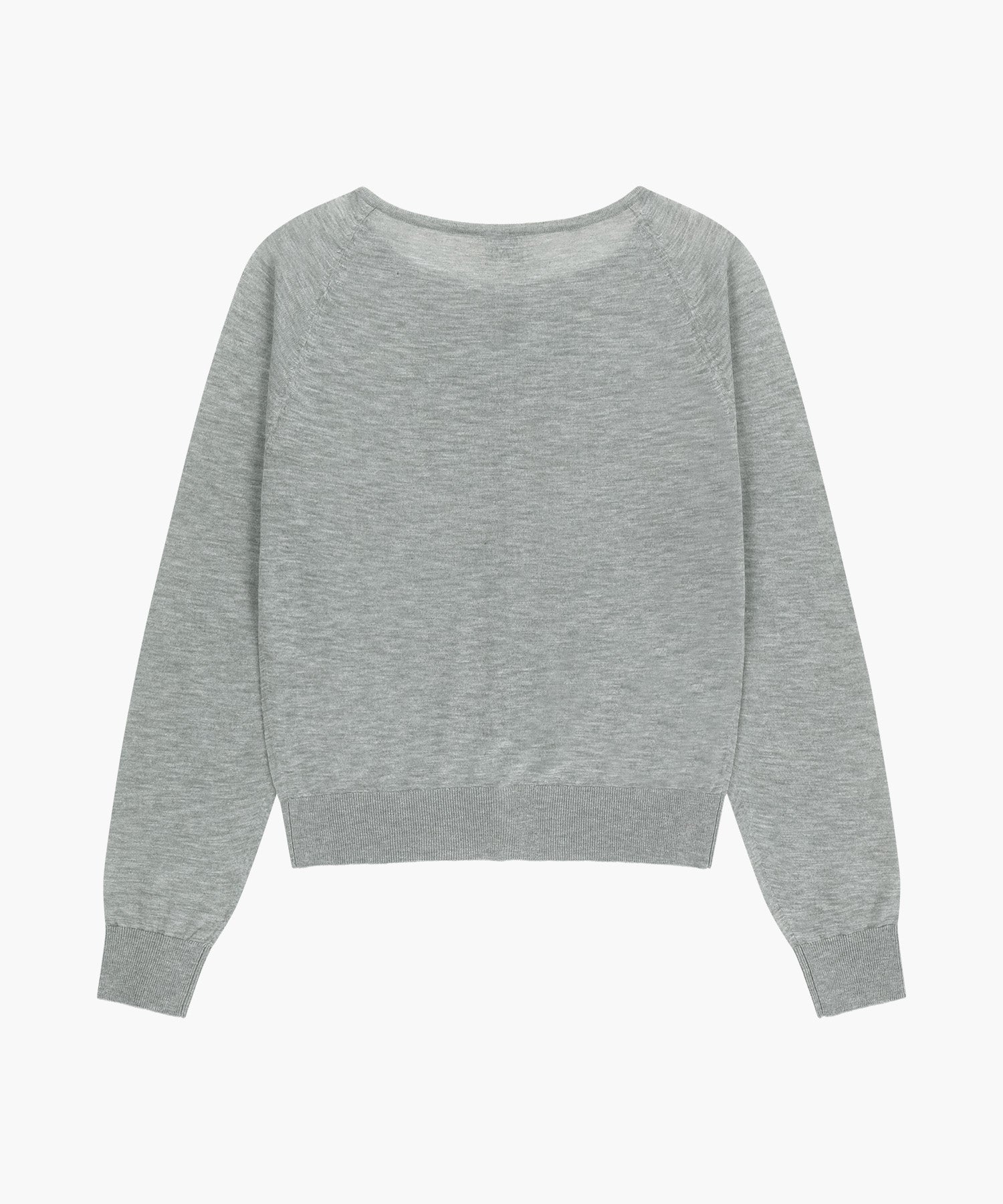 Marithe & Francois Girbaud - Sheer Knit Cardigan (Melange Gray) product image 10 | TRAB K-Fashion Australia