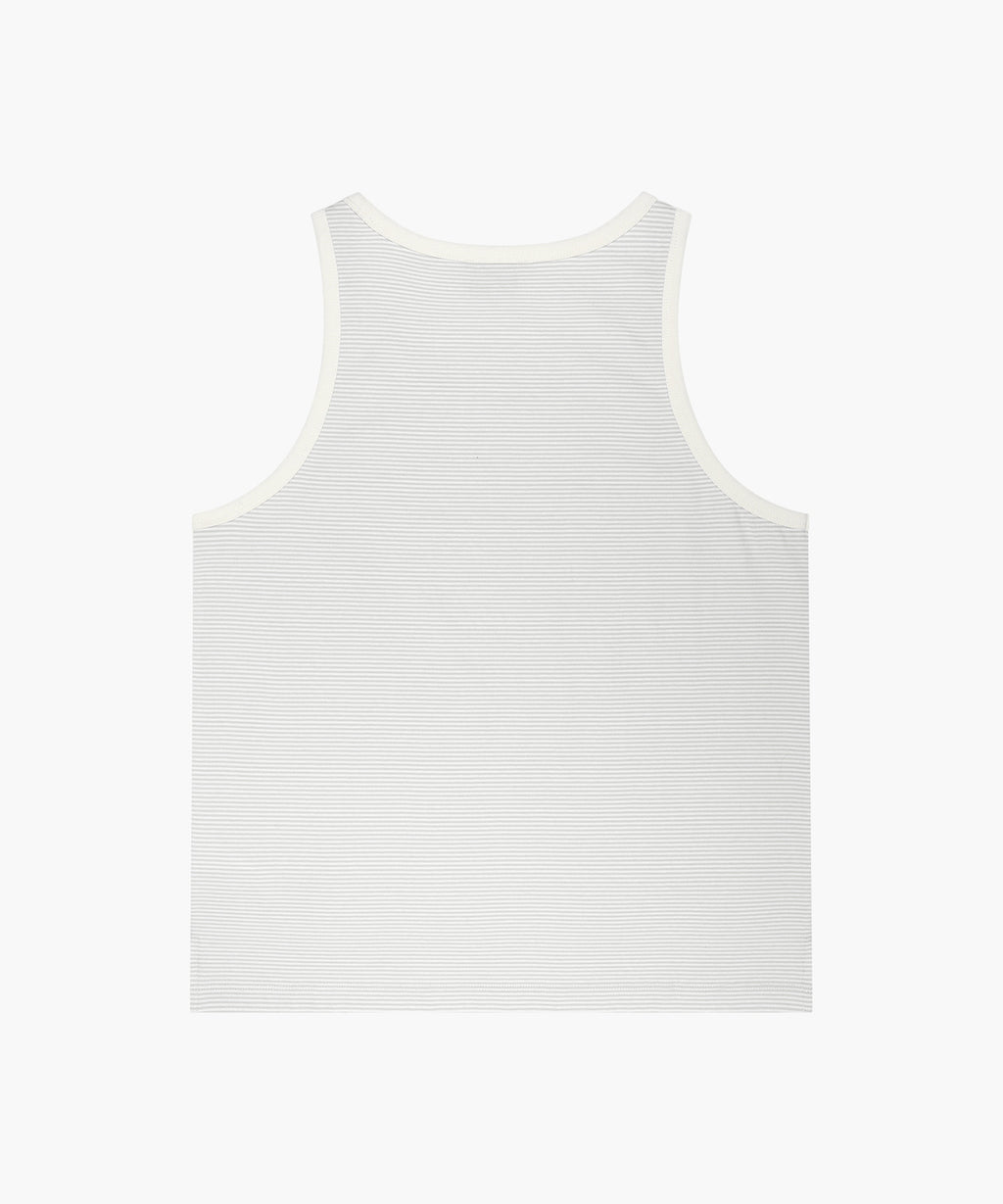 Marithe & Francois Girbaud - Shadow Classic Logo Sleeveless (Ivory) product image 7 | TRAB K-Fashion Australia