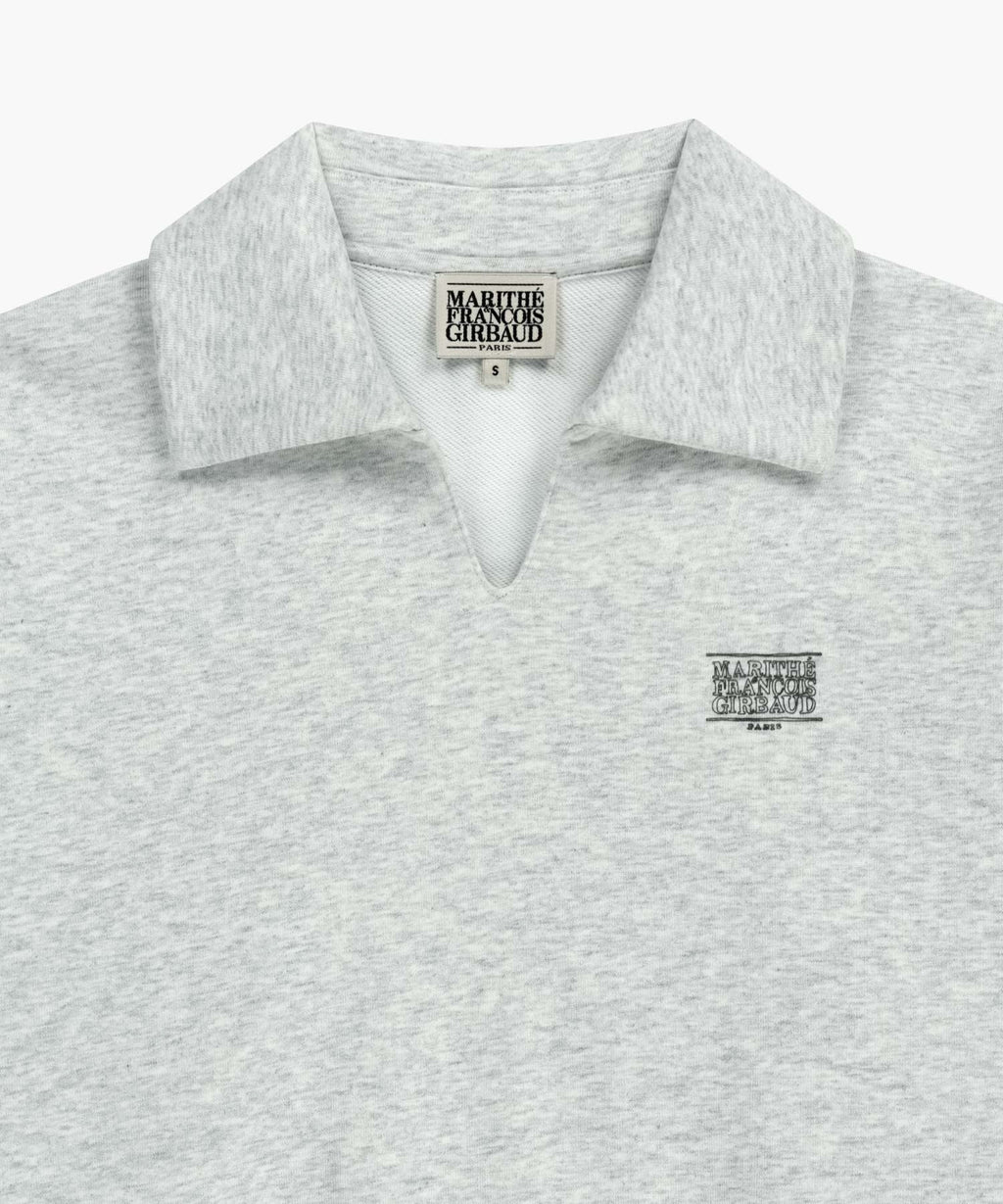 Marithe & Francois Girbaud - Doodle Classic Logo Collar Sweatshirt (Light Heather Gray) product image 7 | TRAB K-Fashion Australia