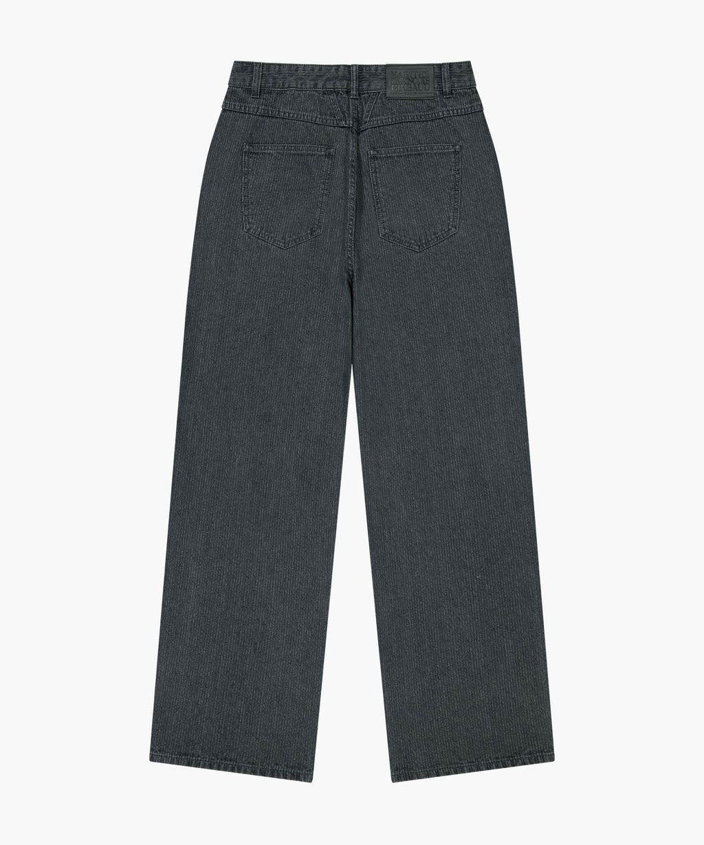 Marithe & Francois Girbaud - High Straight Stripe Denim Pants (Black) product image 7 | TRAB K-Fashion Australia