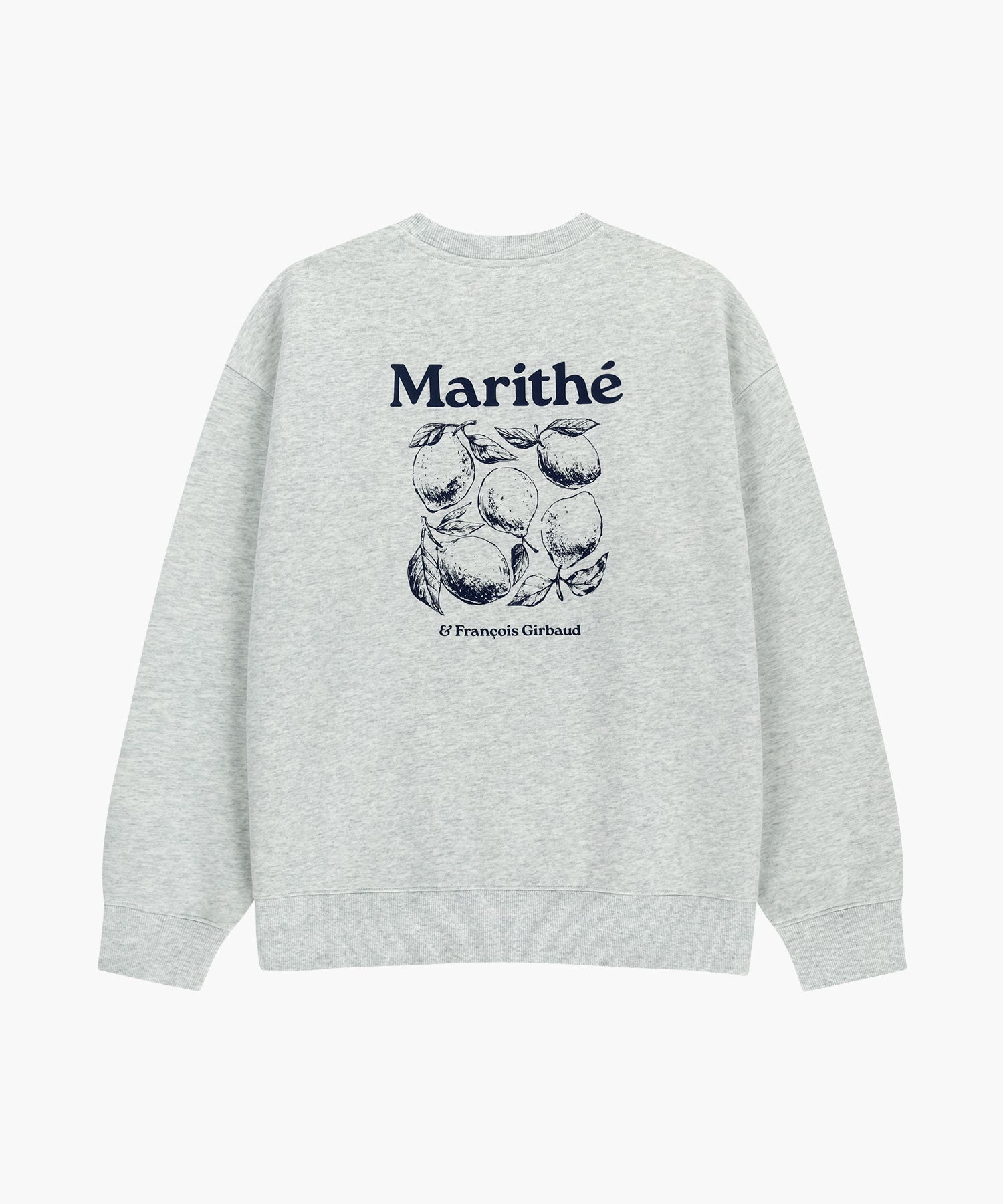 Marithe & Francois Girbaud - Lemon Graphic Oversized Sweatshirt (Light Heather Gray) product image 7 | TRAB K-Fashion Australia