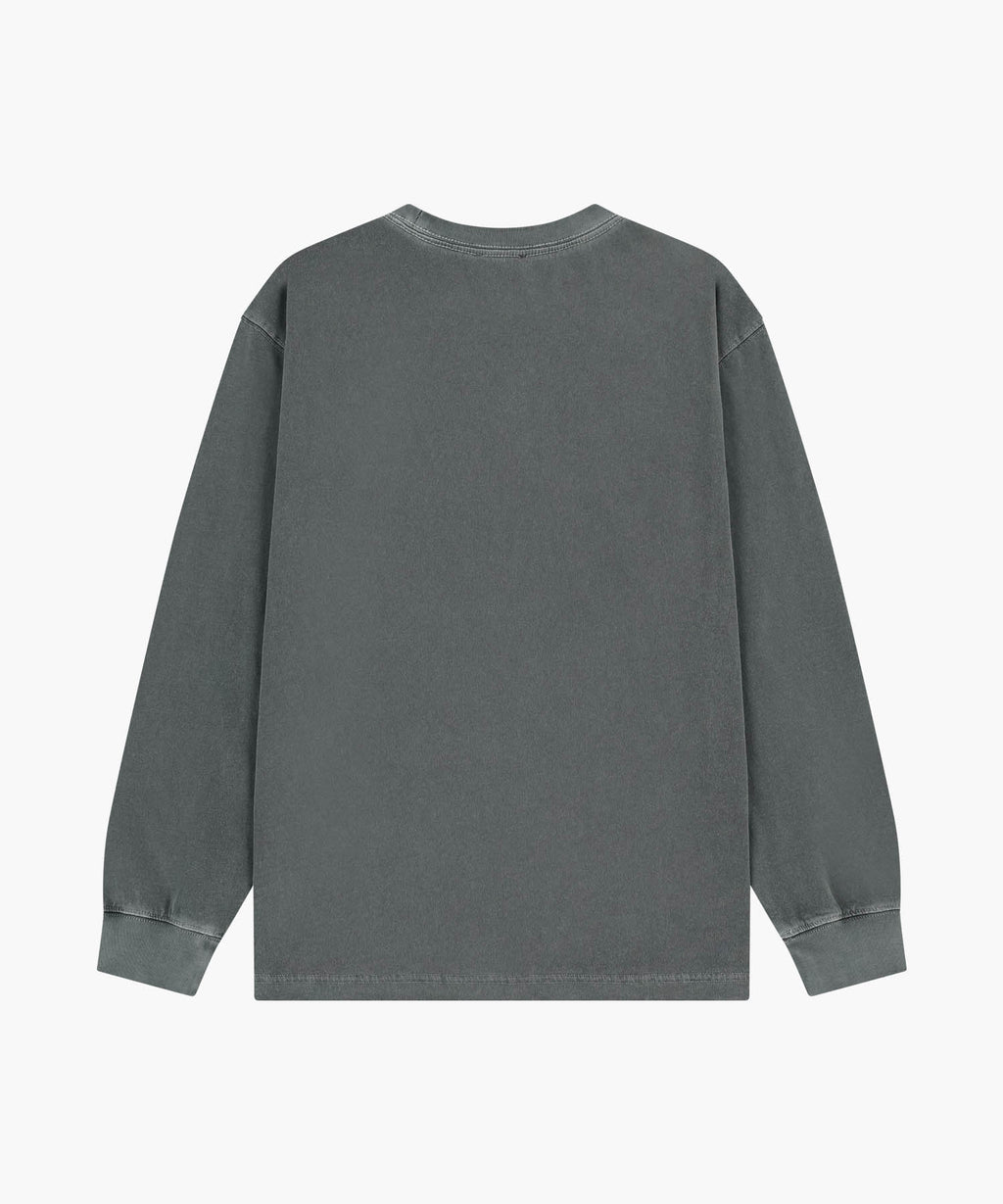 Marithe & Francois Girbaud - Shadow Classic Logo Dyeing Long Sleeve Tee (Charcoal) product image 7 | TRAB K-Fashion Australia