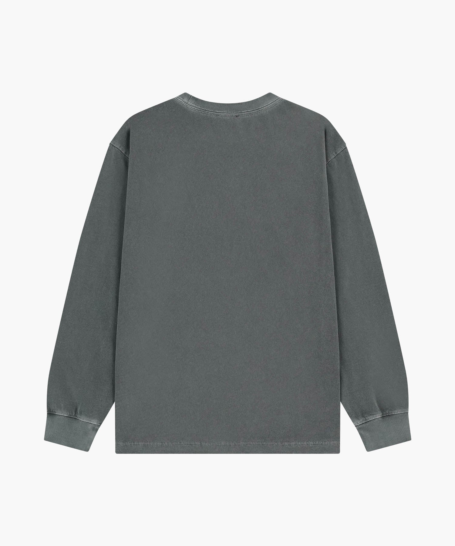 Marithe & Francois Girbaud - Shadow Classic Logo Dyeing Long Sleeve Tee (Charcoal) product image 7 | TRAB K-Fashion Australia