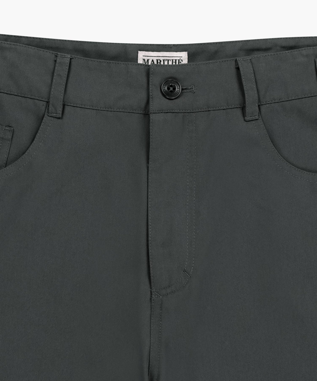 Marithe & Francois Girbaud - Curved Chino Pants (Charcoal) product image 7 | TRAB K-Fashion Australia