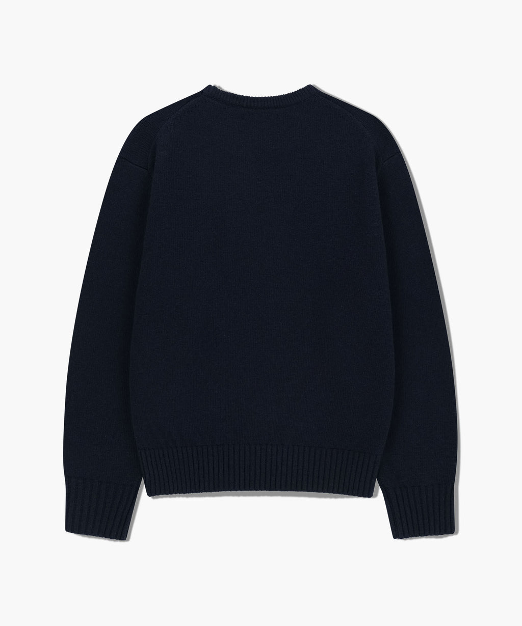 Marithe & Francois Girbaud - Applique Knit Pullover (Navy) product image 7 | TRAB K-Fashion Australia