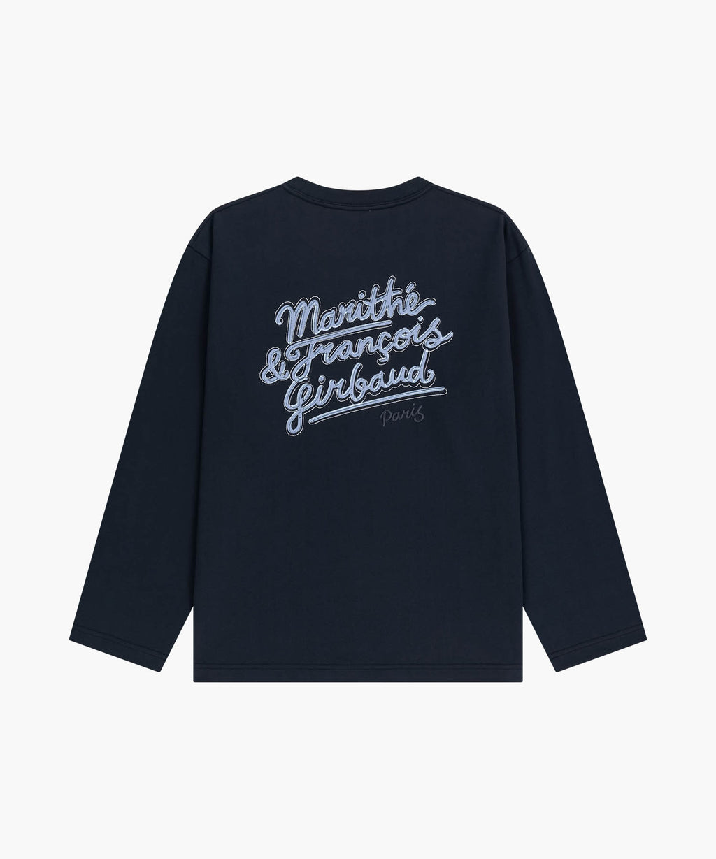 Marithe & Francois Girbaud - Back Drawing Logo Long Sleeve Tee (Navy) product image 7 | TRAB K-Fashion Australia