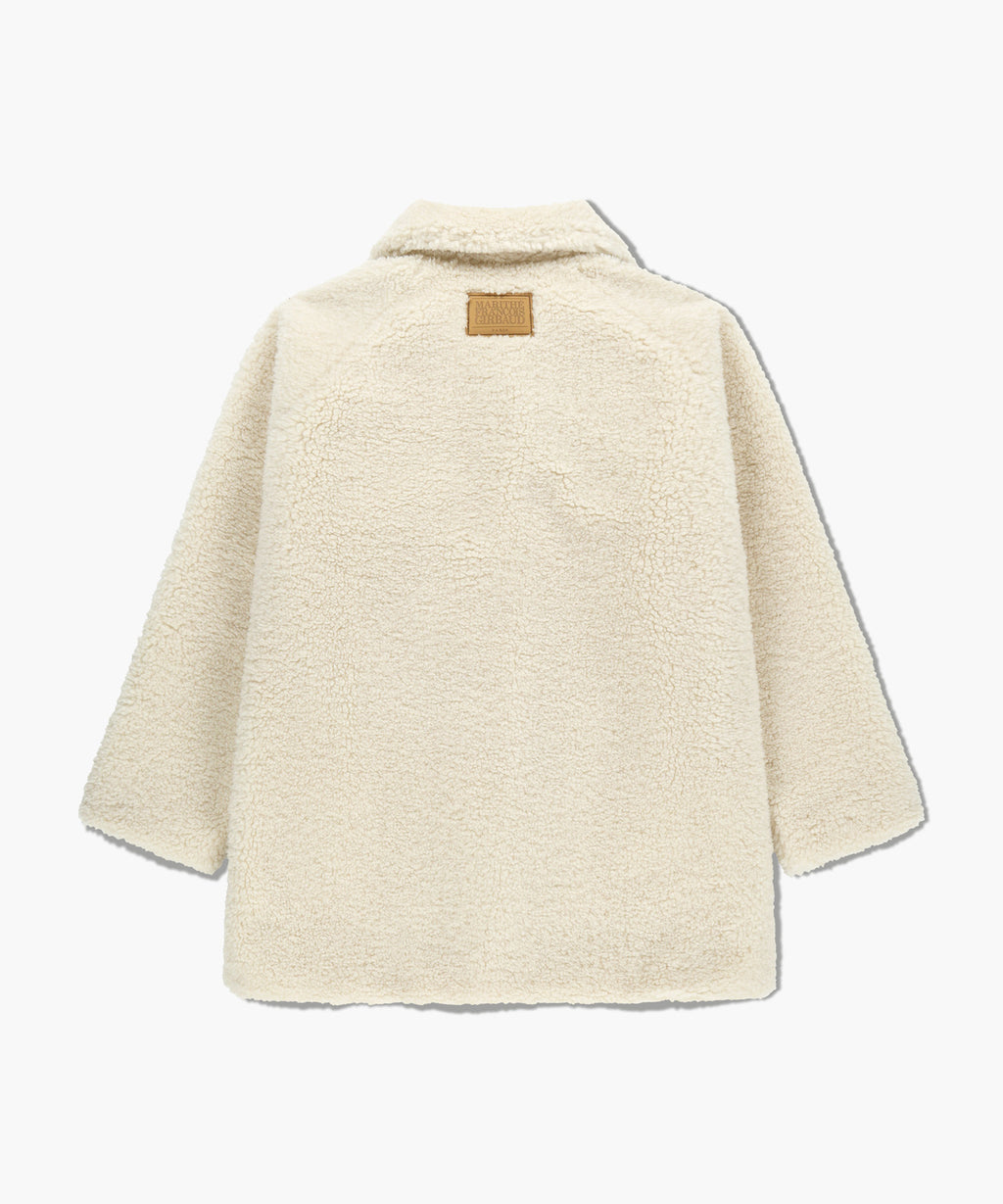 Marithe & Francois Girbaud - Mid Shearling Fur Coat (Ivory) product image 9 | TRAB K-Fashion Australia
