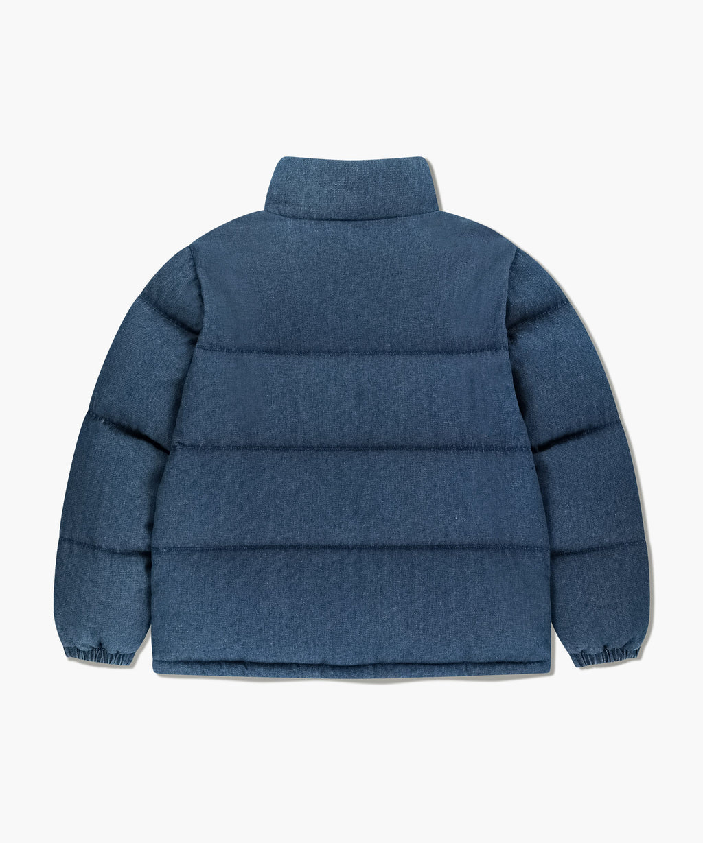 Marithe & Francois Girbaud - Classic Logo Denim Down Jacket (Dark Blue) product image 7 | TRAB K-Fashion Australia