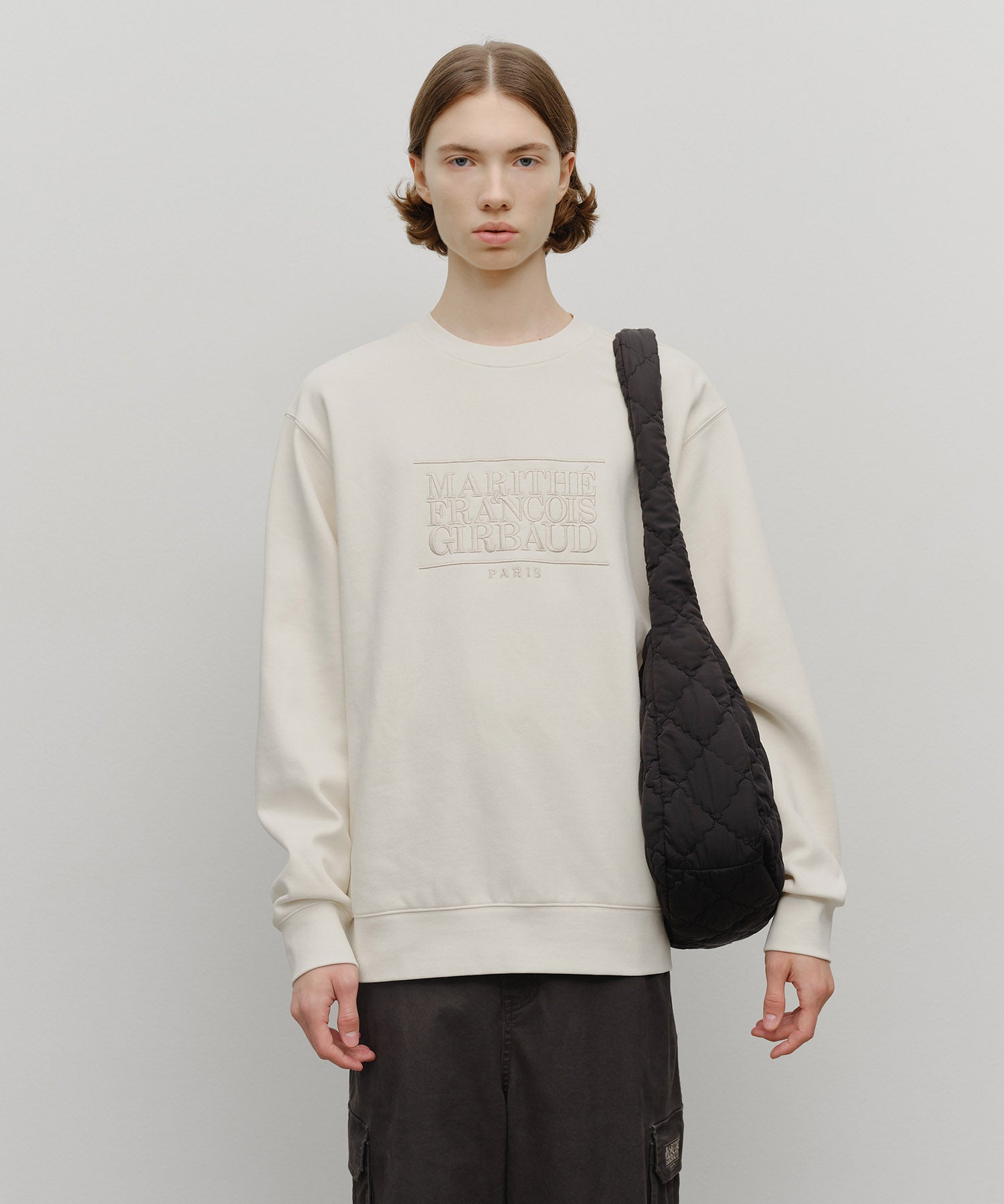 Marithe & Francois Girbaud - Classic Logo Padding Cross Bag (Black) product image 7 | TRAB K-Fashion Australia
