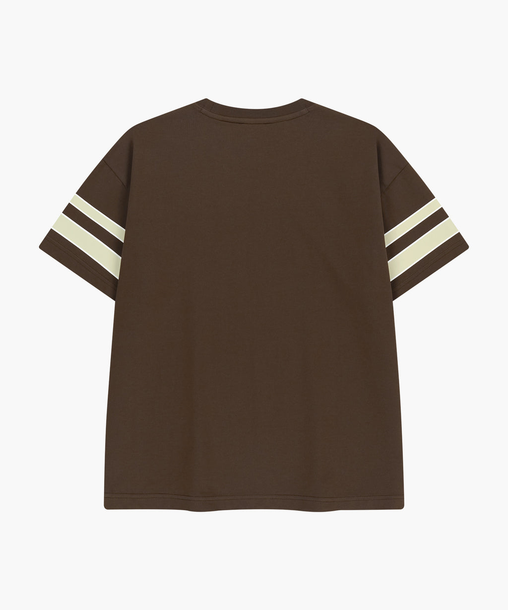 Marithe & Francois Girbaud - Aerocool Football Oversized Tee (Brown) product image 7 | TRAB K-Fashion Australia