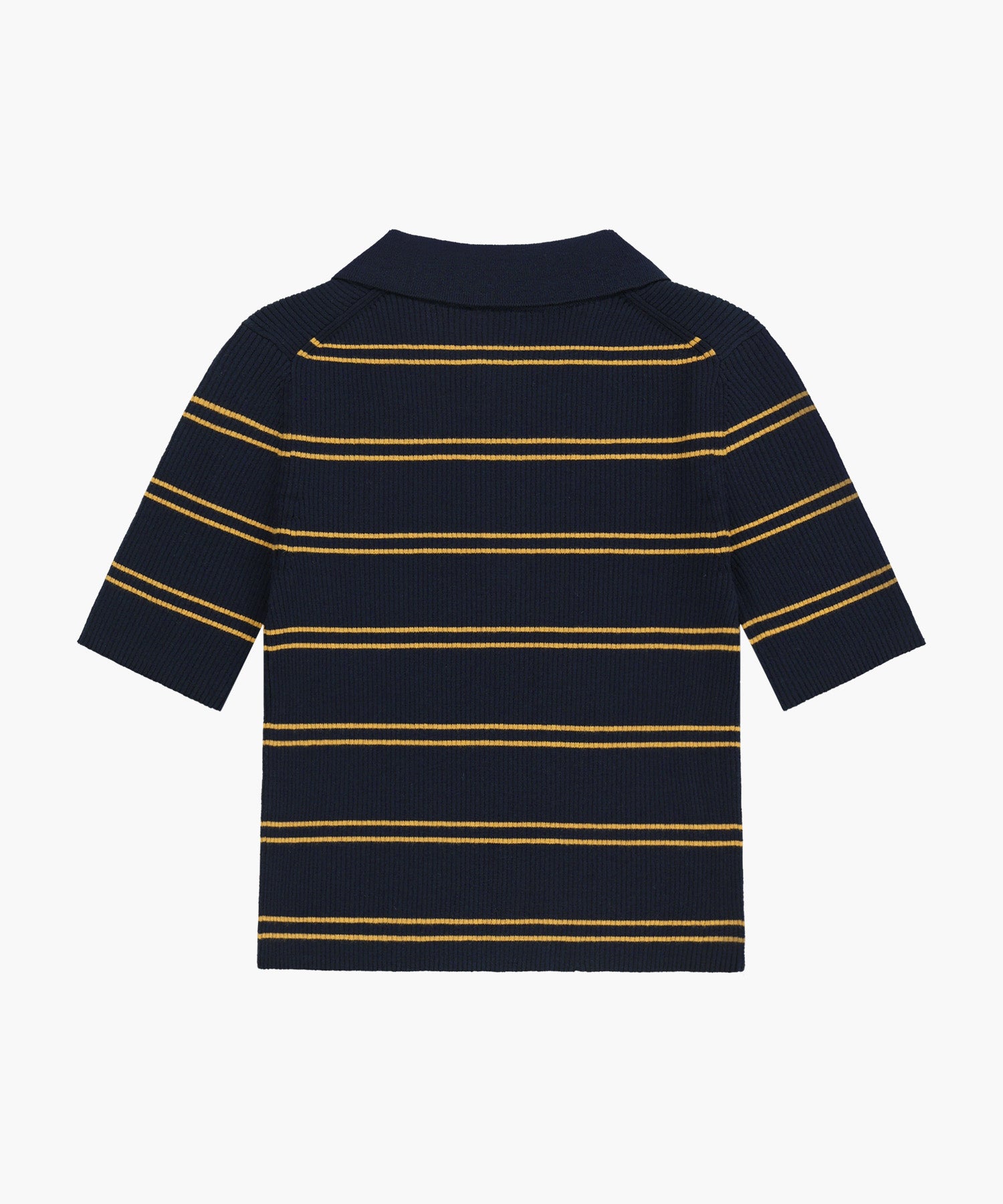 Marithe & Francois Girbaud - Stripe Half Zip Up Slim Knit (Navy) product image 7 | TRAB K-Fashion Australia