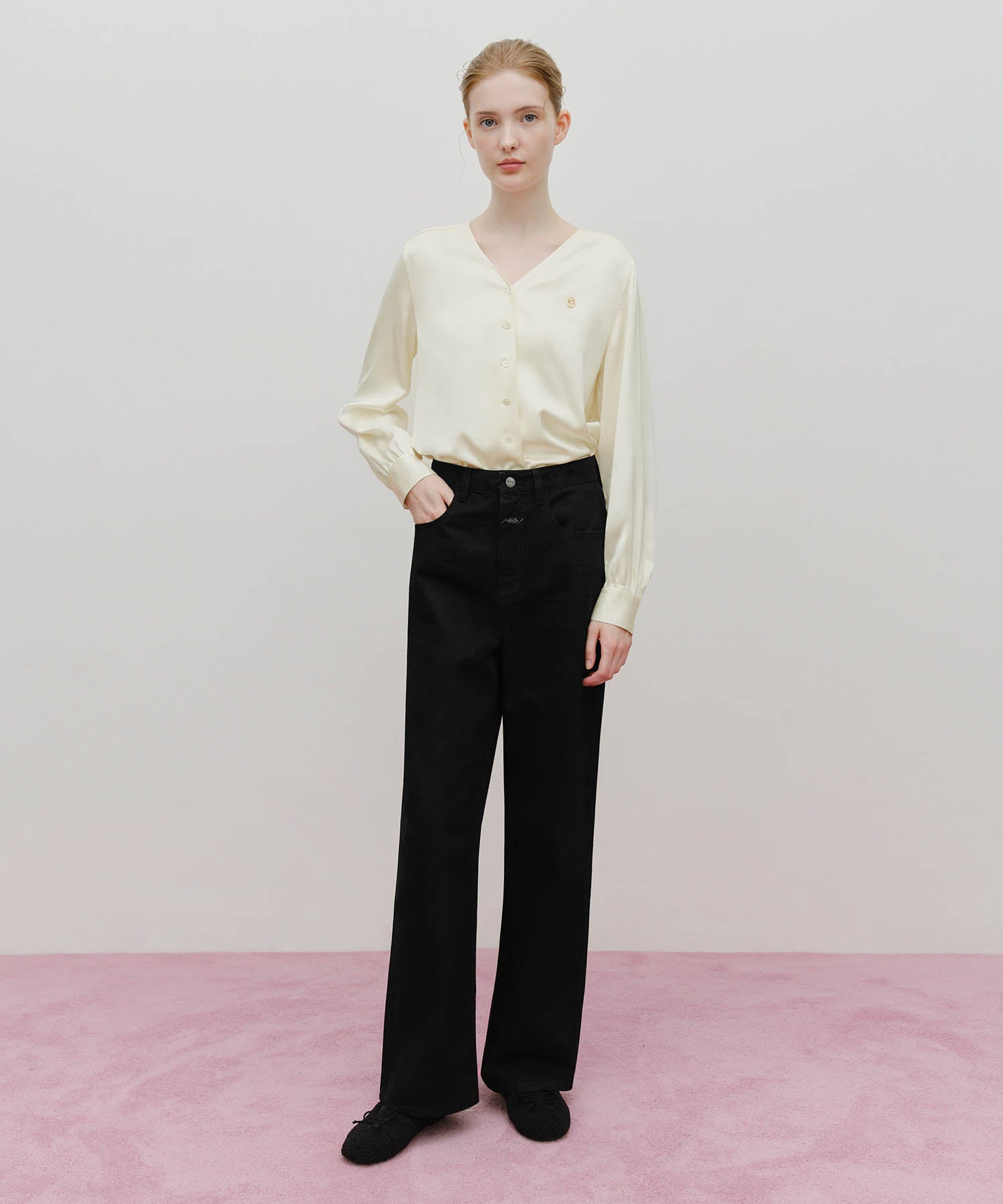 Marithe & Francois Girbaud - Skirt Layered Denim Pants (Black) product image 7 | TRAB K-Fashion Australia