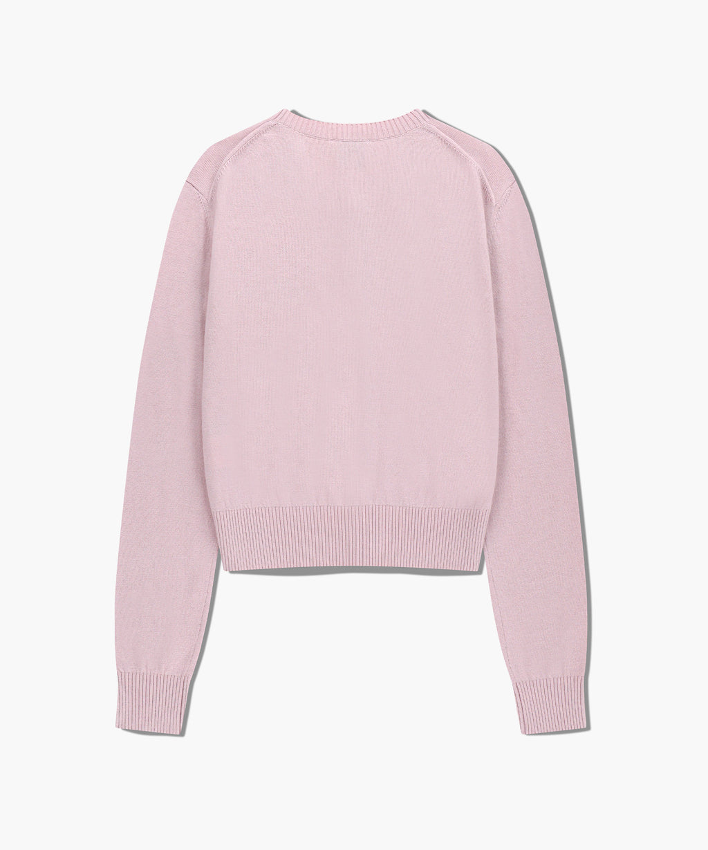 Marithe & Francois Girbaud - Half Knit Round Neck Cardigan Set Up (Pink) product image 7 | TRAB K-Fashion Australia