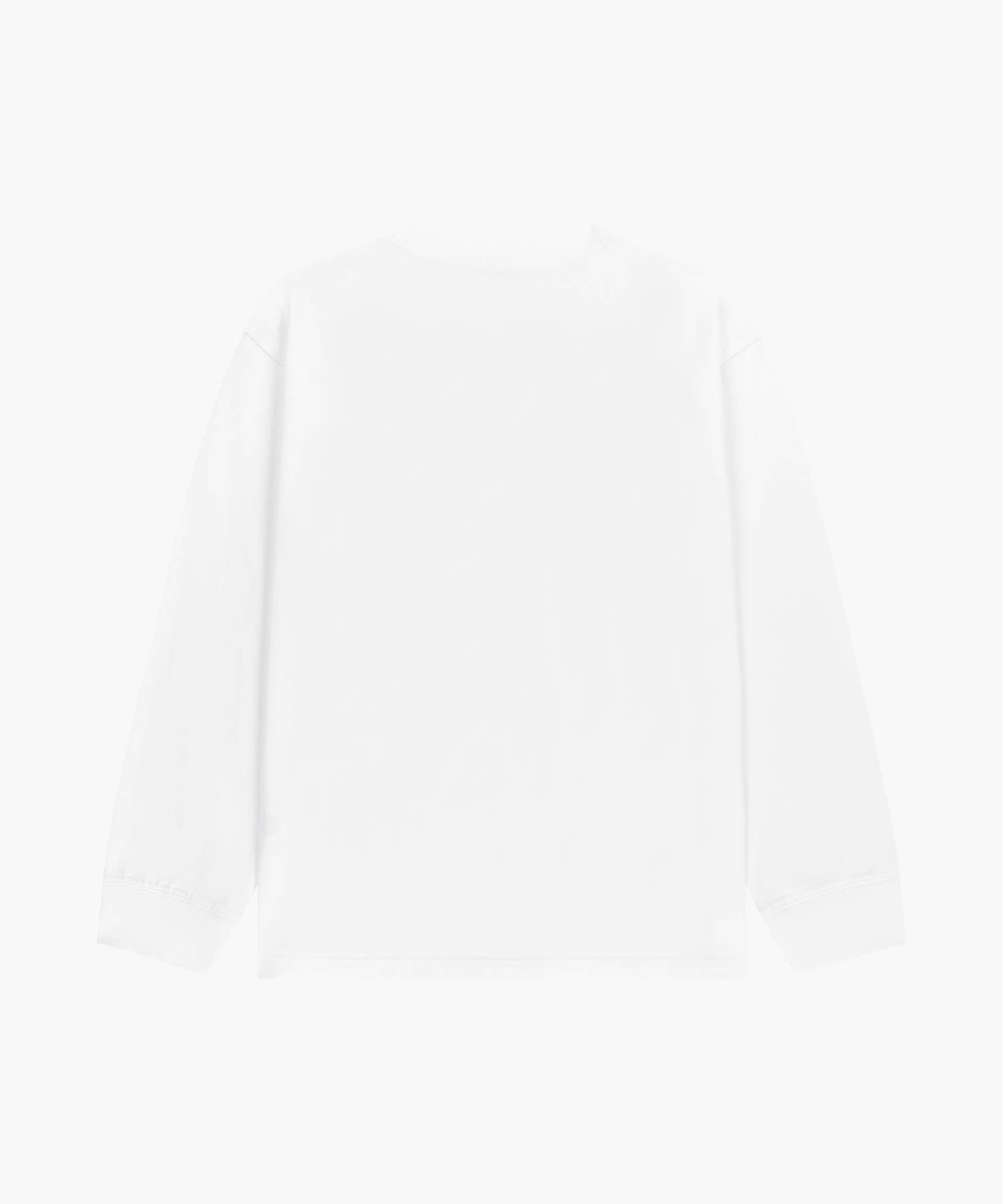 Marithe & Francois Girbaud - Doodle Classic Logo Long Sleeve Tee (White) product image 7 | TRAB K-Fashion Australia