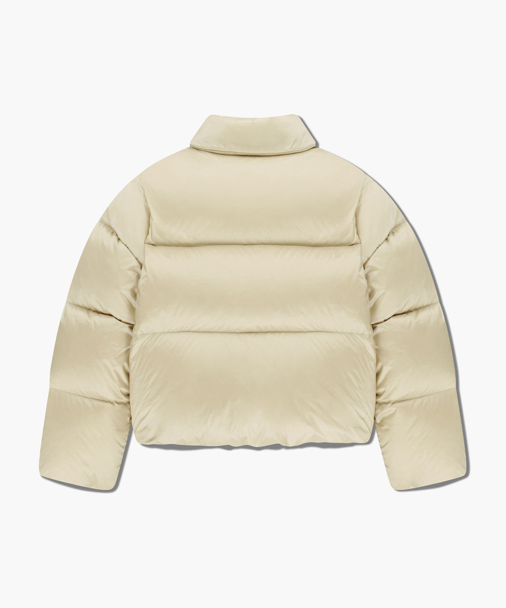 Marithe & Francois Girbaud - Collar Crop Down Jacket (Light Beige) product image 10 | TRAB K-Fashion Australia