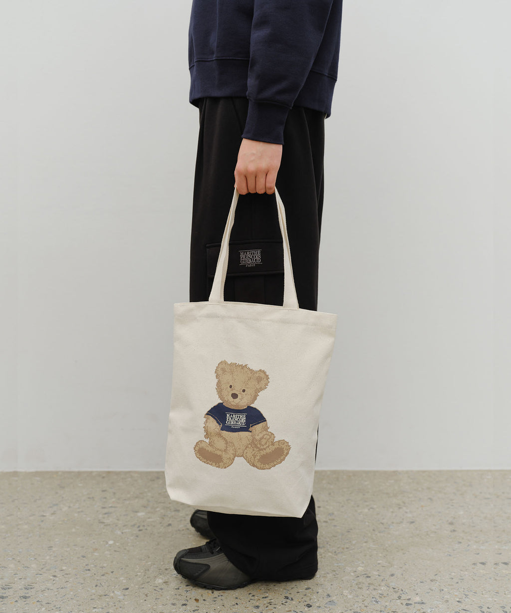 Marithe & Francois Girbaud - Doodle Bear Eco Bag (Natural) product image 7 | TRAB K-Fashion Australia