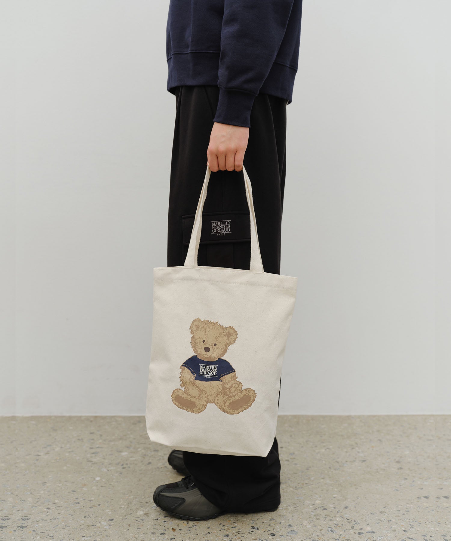 Marithe & Francois Girbaud - Doodle Bear Eco Bag (Natural) product image 7 | TRAB K-Fashion Australia
