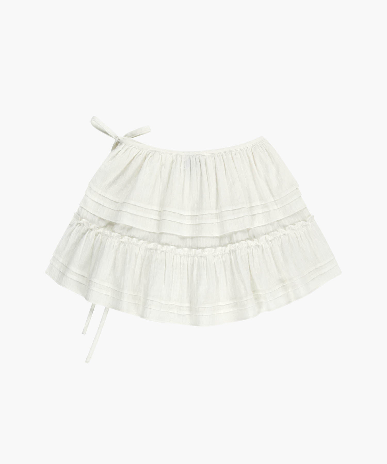 Marithe & Francois Girbaud - Layered Ruffle Skirt (White) product image 7 | TRAB K-Fashion Australia
