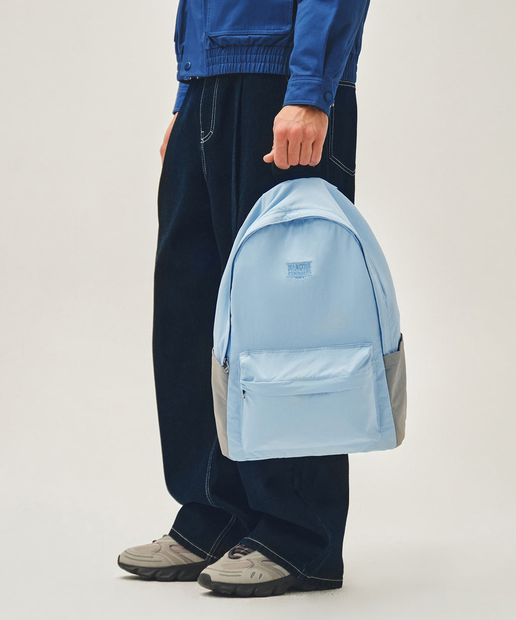 Marithe & Francois Girbaud - Classic Logo Light Backpack (Light Blue) product image 7 | TRAB K-Fashion Australia
