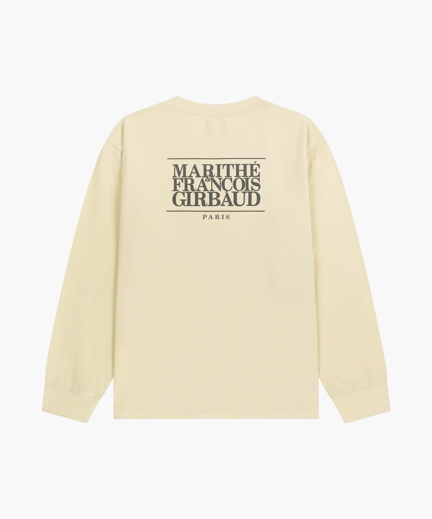 Marithe & Francois Girbaud - Back Classic Logo Long Sleeve Tee (Butter) product image 7 | TRAB K-Fashion Australia