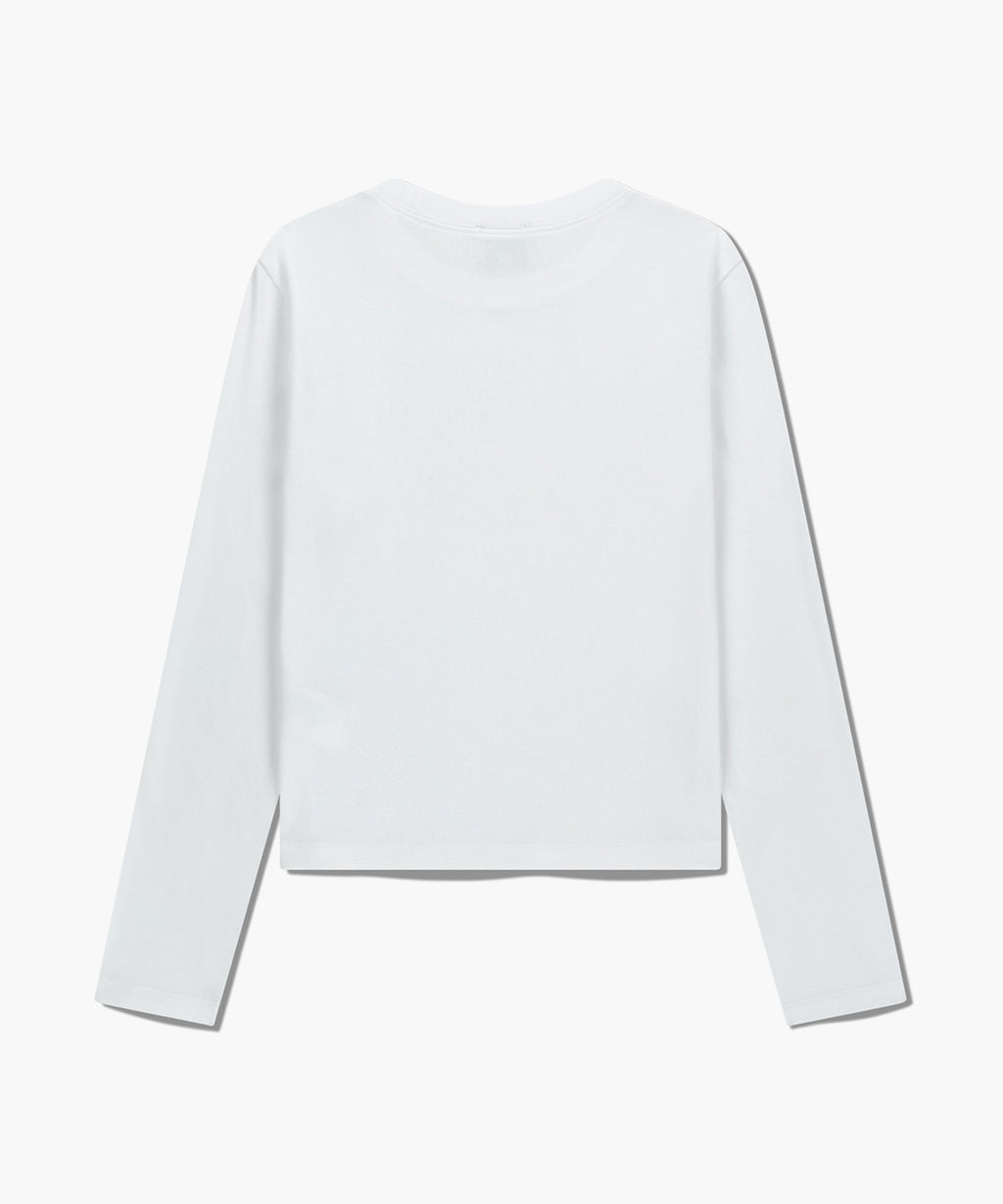 Marithe & Francois Girbaud - Basic Long Sleeve (White) product image 7 | TRAB K-Fashion Australia