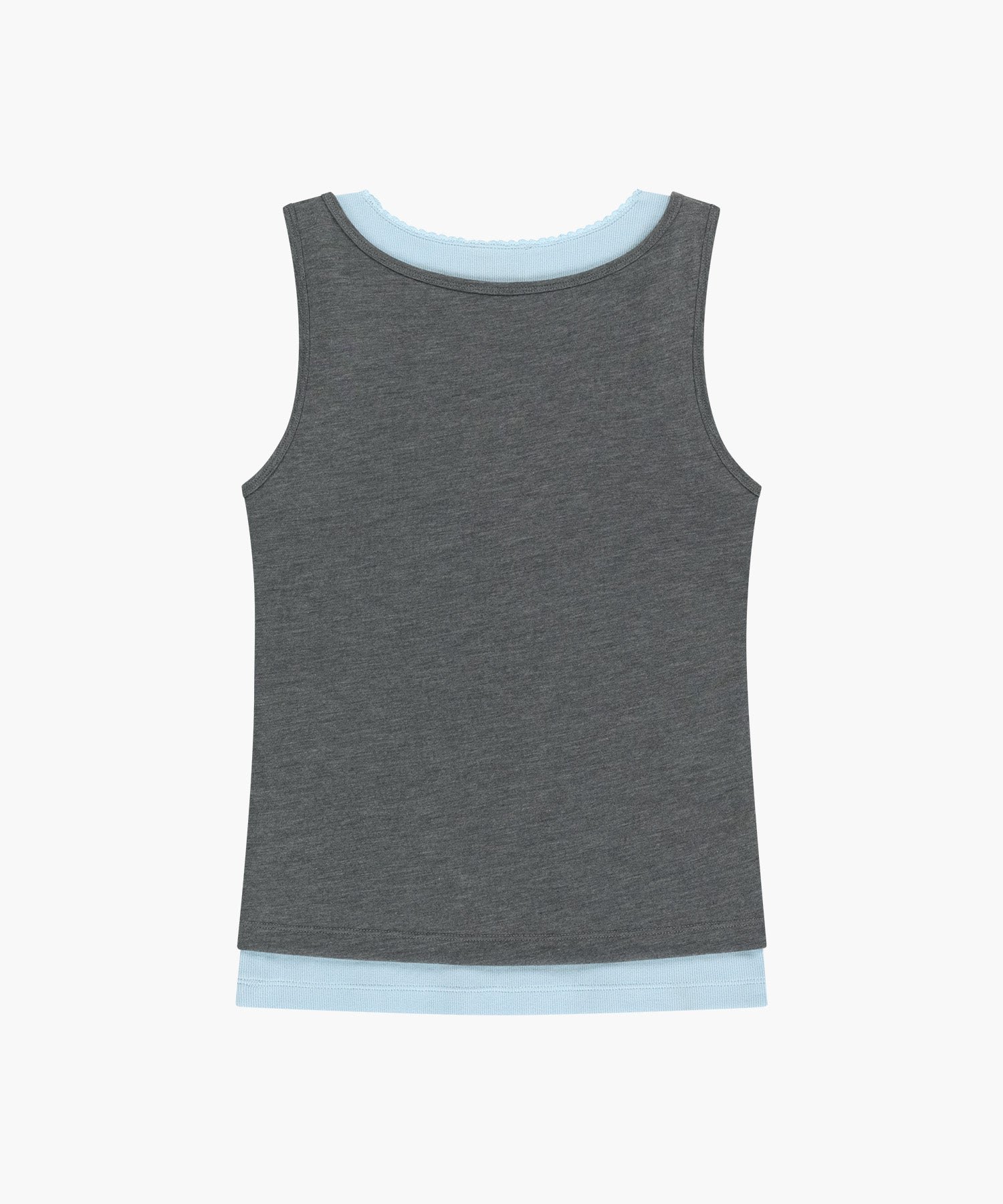 Marithe & Francois Girbaud - [Pre-order – Ships 7 Jul] Layered Sleeveless (Heather Charcoal) product image 10 | TRAB K-Fashion Australia