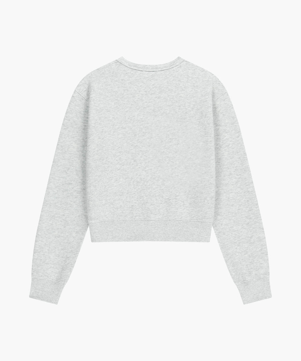 Marithe & Francois Girbaud - Basic Crop Sweatshirt (Light Heather Gray) product image 7 | TRAB K-Fashion Australia