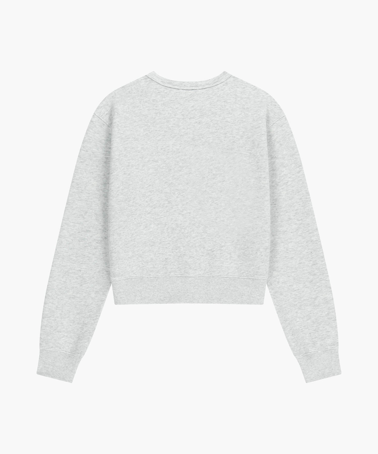 Marithe & Francois Girbaud - Basic Crop Sweatshirt (Light Heather Gray) product image 7 | TRAB K-Fashion Australia