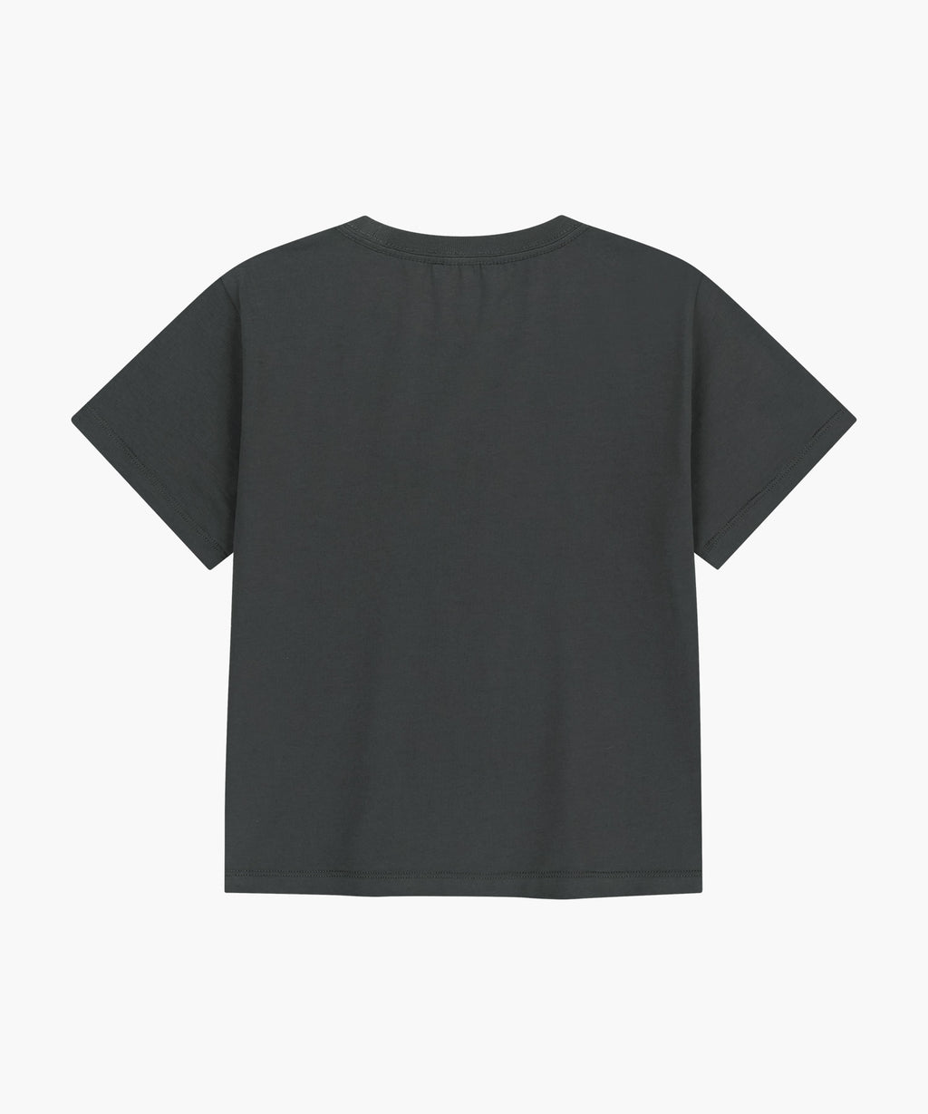 Marithe & Francois Girbaud - [Pre-order – Ships 9 Jul] Lemon Graphic Slim Crop Tee (Charcoal) product image 11 | TRAB K-Fashion Australia