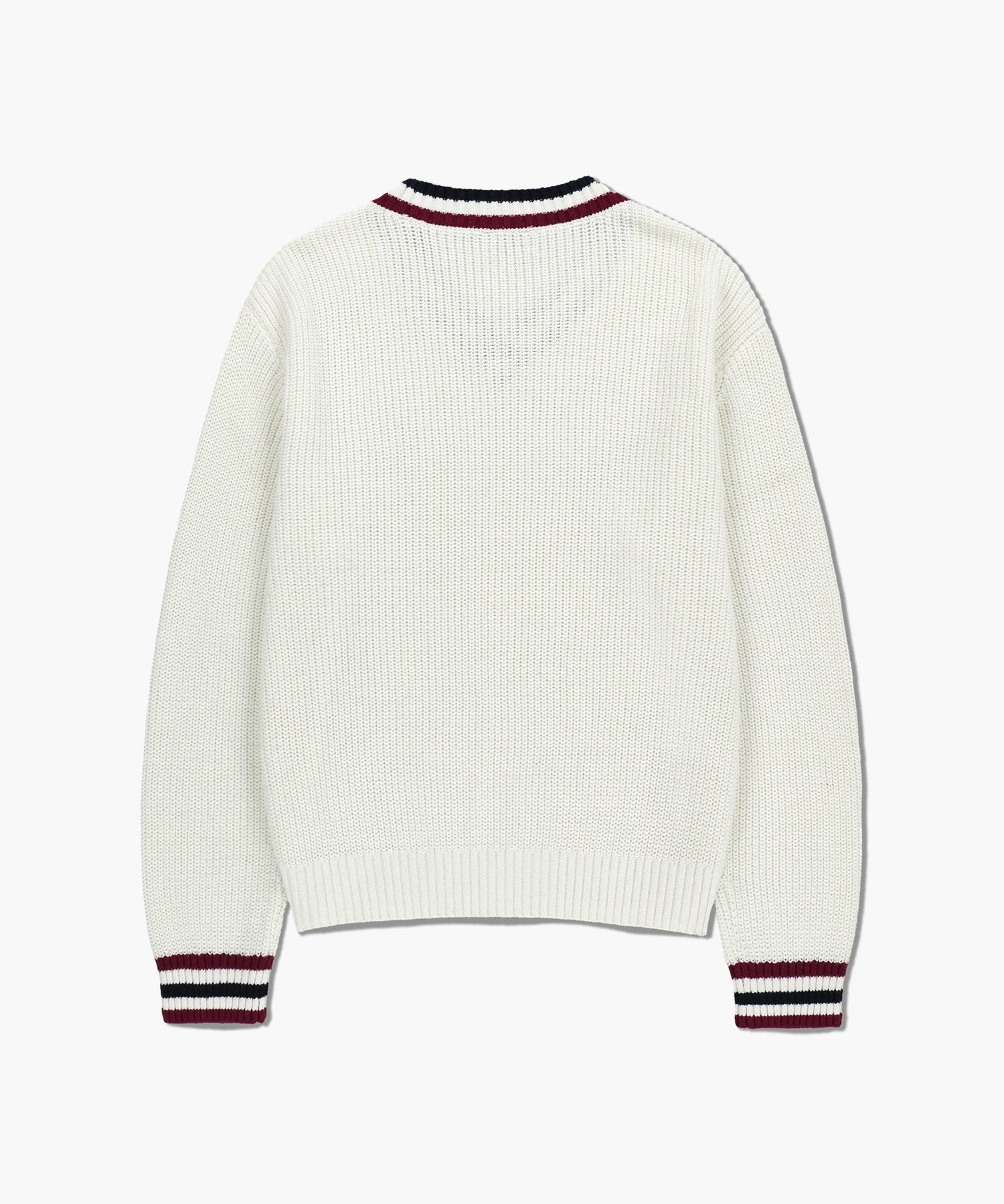Marithe & Francois Girbaud - V Neck Knit Pullover (Ivory) product image 7 | TRAB K-Fashion Australia