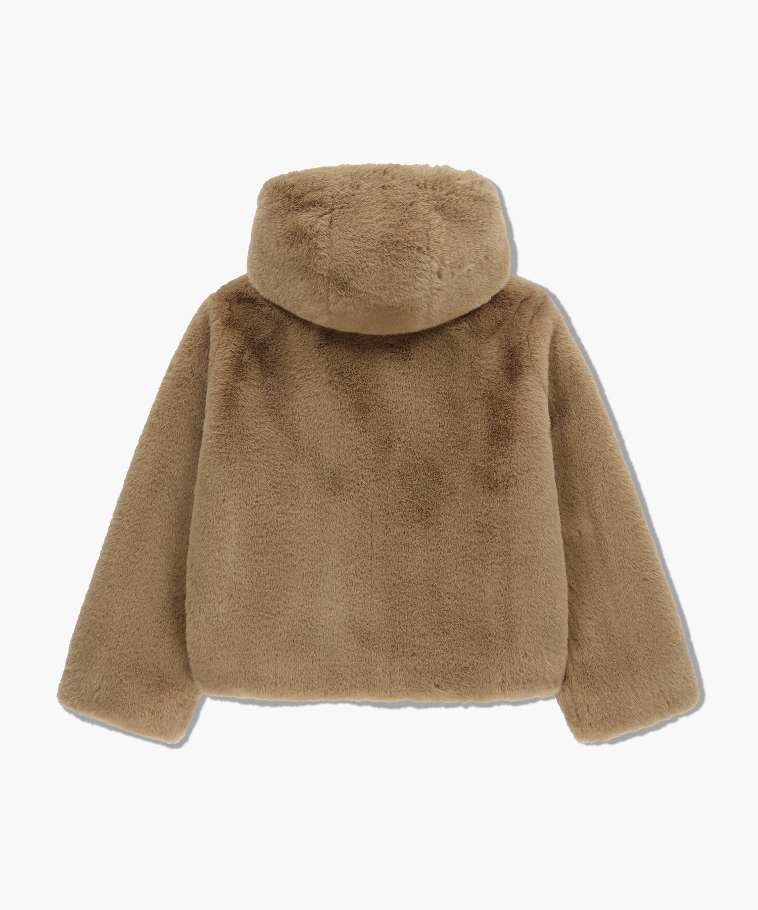 Marithe & Francois Girbaud - Hooded Faux Fur Jacket (Beige) product image 7 | TRAB K-Fashion Australia