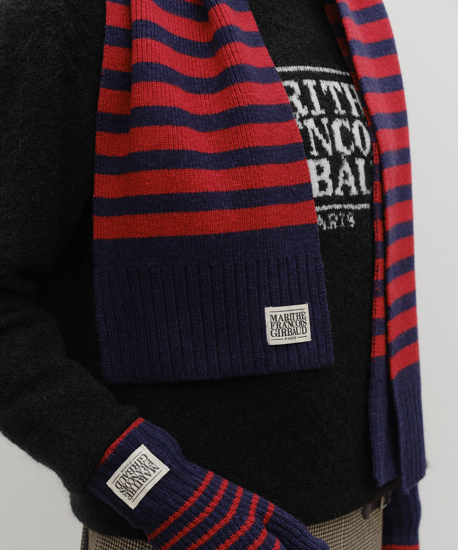 Marithe & Francois Girbaud - Classic Logo Muffler (Red) product image 6 | TRAB K-Fashion Australia