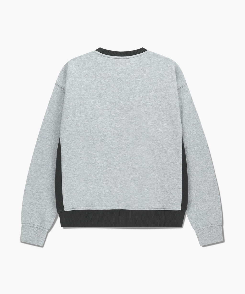 Marithe & Francois Girbaud - Classic Logo Side Color Block Sweatshirt (Heather Gray) product image 7 | TRAB K-Fashion Australia