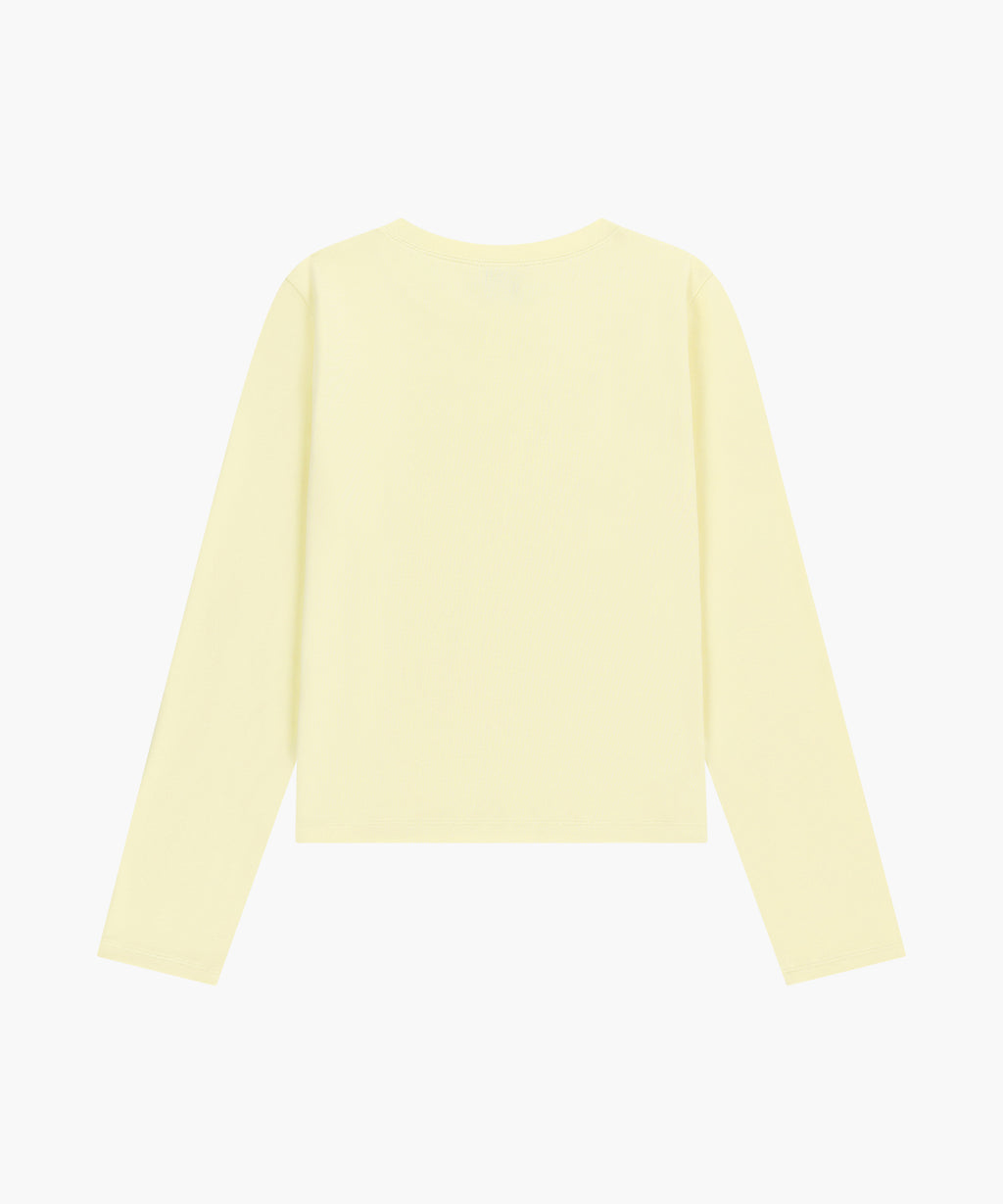 Marithe & Francois Girbaud - Basic Long Sleeve (Light Yellow) product image 7 | TRAB K-Fashion Australia