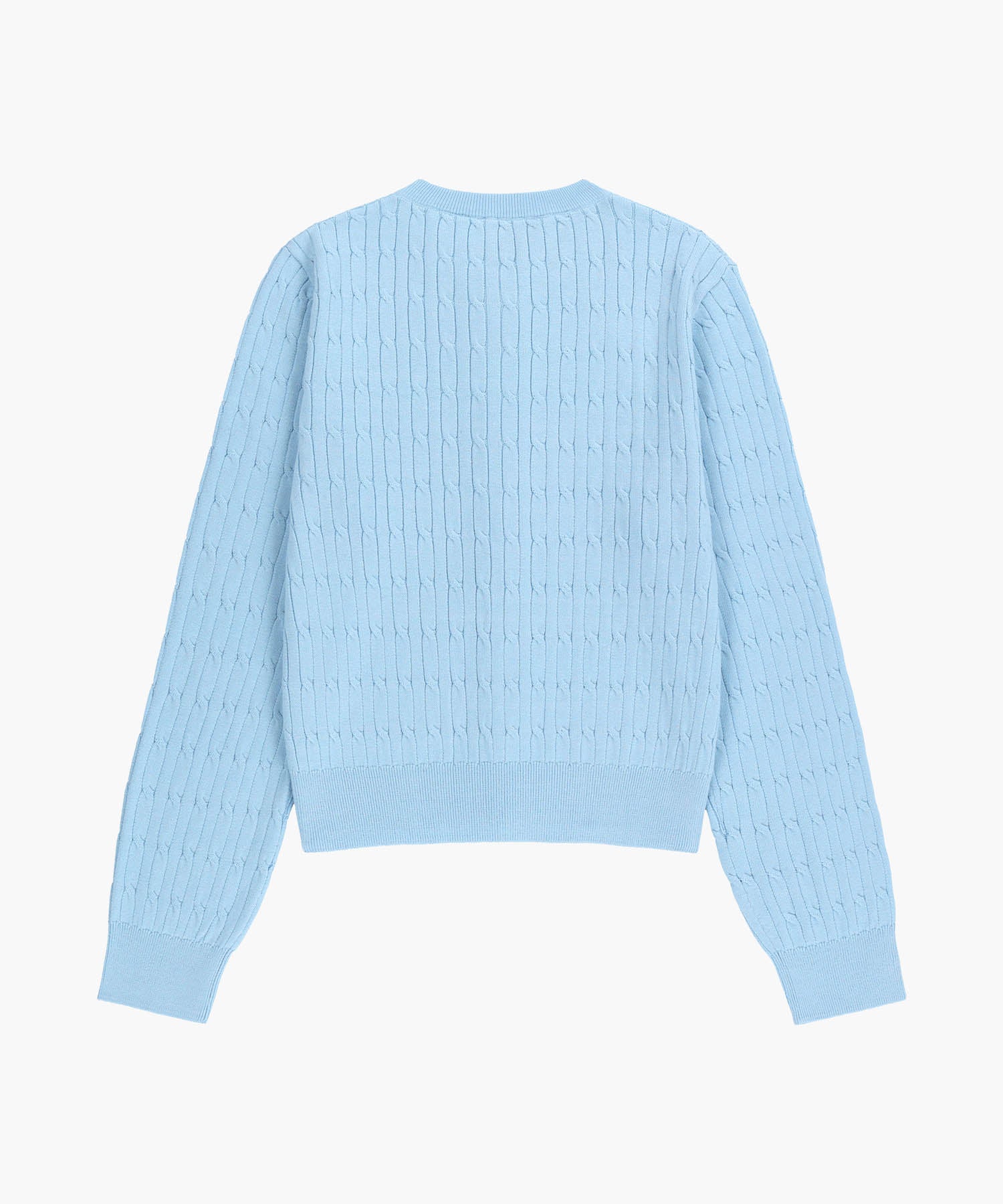 Marithe & Francois Girbaud - Cable Knit Cardigan (Sky Blue) product image 6 | TRAB K-Fashion Australia