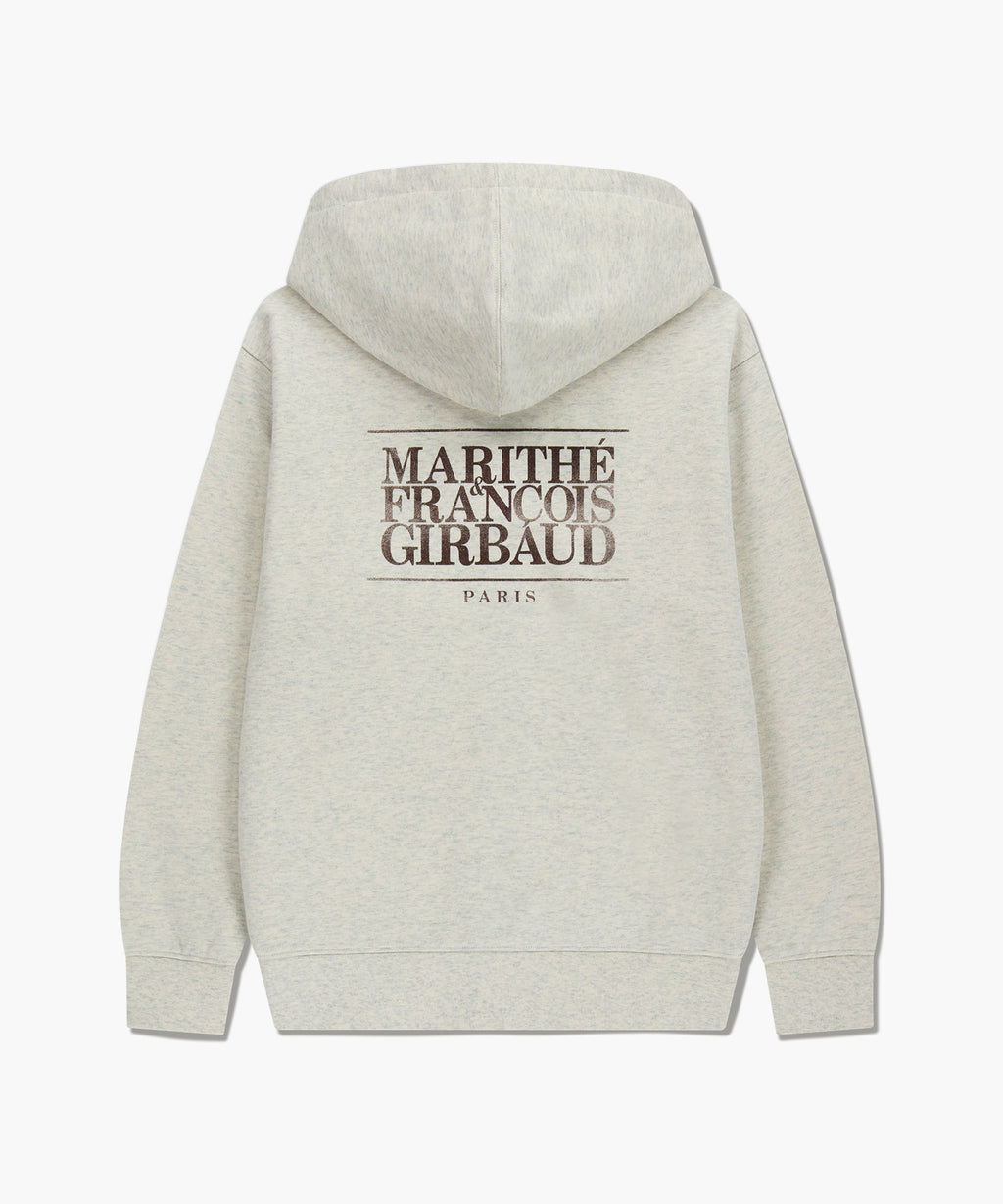 Marithe & Francois Girbaud - Classic Logo Hoodie Zipup (Oatmeal) product image 7 | TRAB K-Fashion Australia
