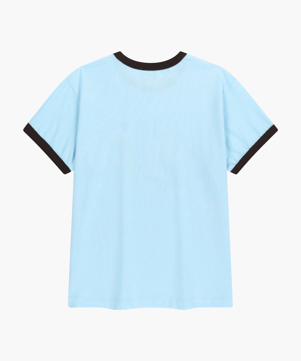 Marithe & Francois Girbaud - Vintage Logo Ringer Tee (Sky Blue) product image 7 | TRAB K-Fashion Australia