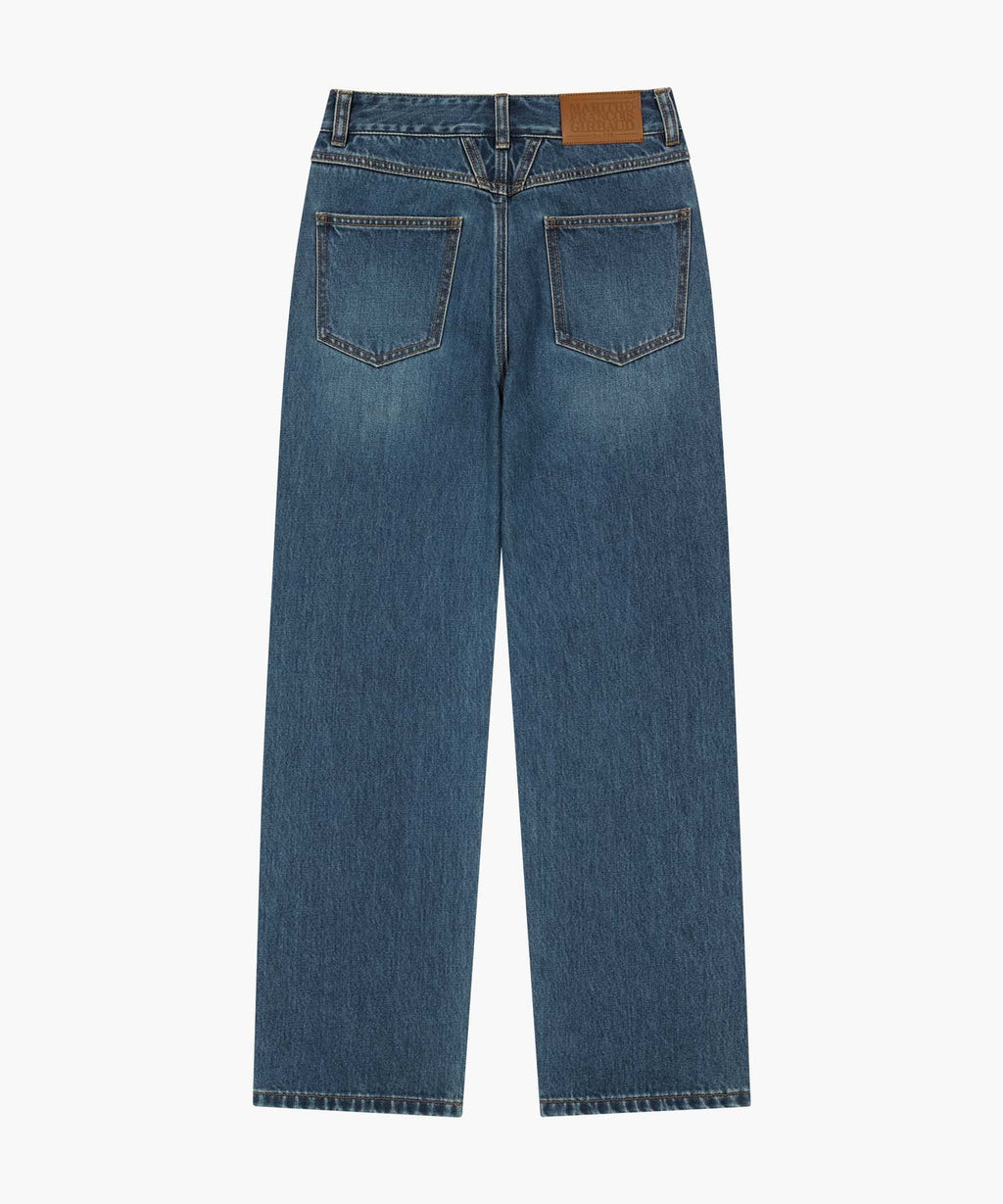 Marithe & Francois Girbaud - Slim Straight Denim Pants (Dark Blue) product image 7 | TRAB K-Fashion Australia