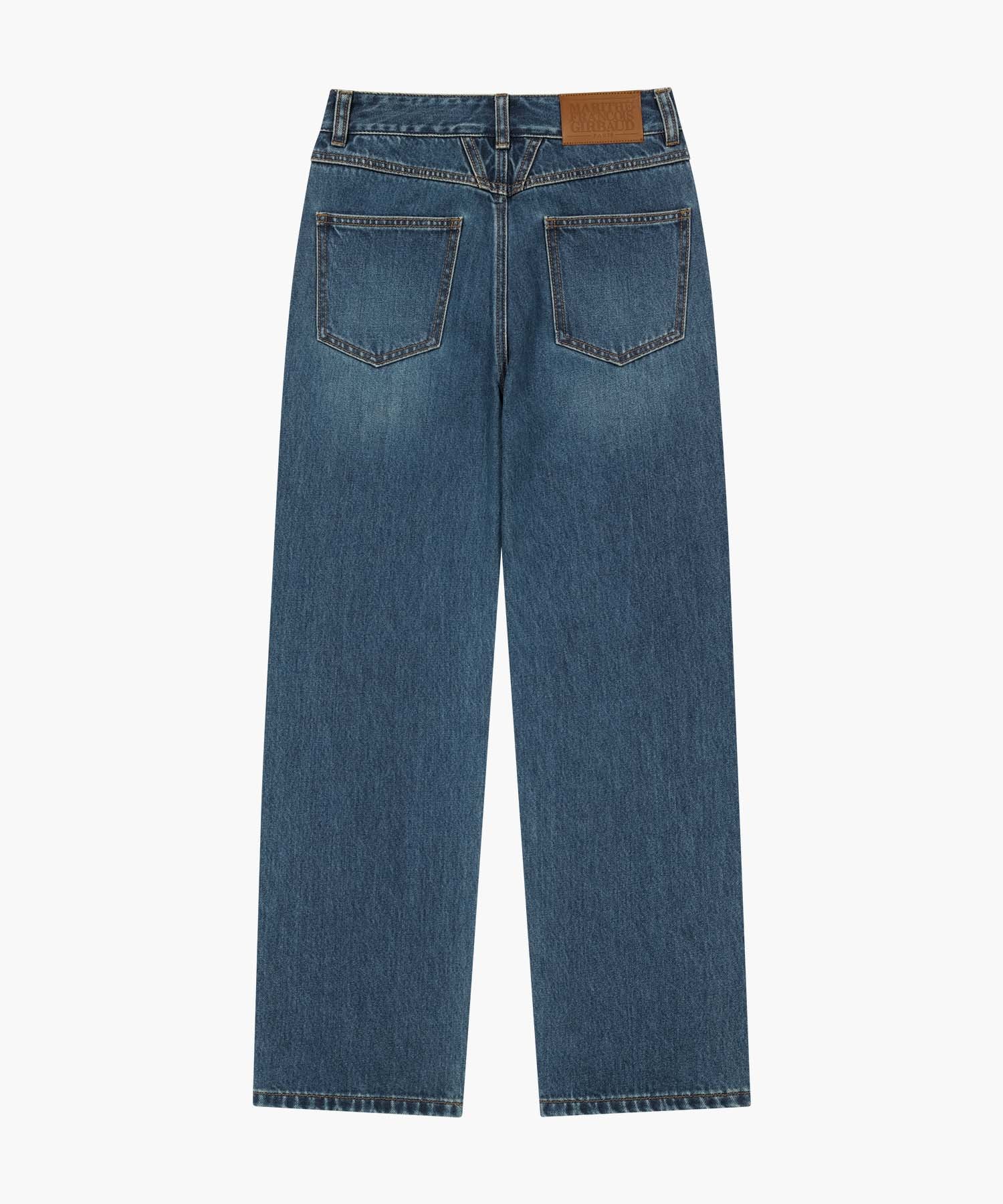 Marithe & Francois Girbaud - Slim Straight Denim Pants (Dark Blue) product image 7 | TRAB K-Fashion Australia
