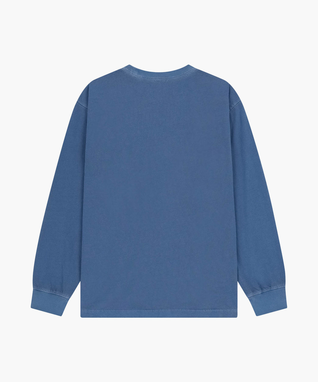 Marithe & Francois Girbaud - Shadow Classic Logo Dyeing Long Sleeve Tee (Blue) product image 7 | TRAB K-Fashion Australia