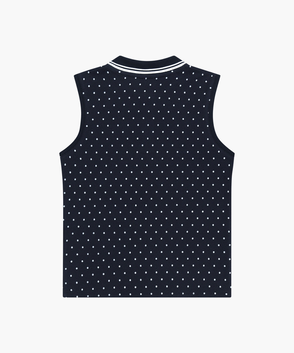 Marithe & Francois Girbaud - Small Classic Logo Pk Collar Sleeveless (Dot) product image 7 | TRAB K-Fashion Australia