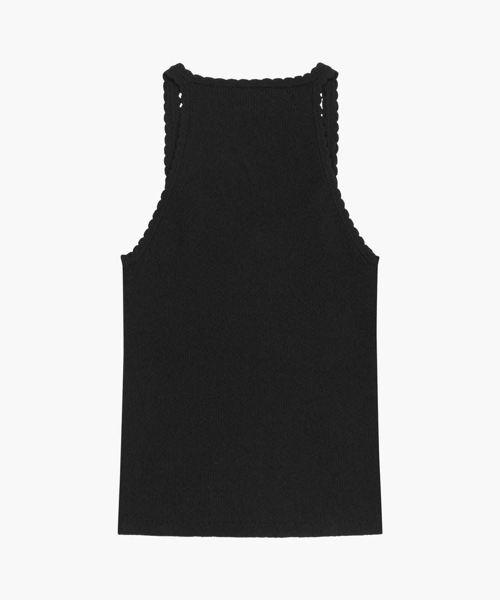 Marithe & Francois Girbaud - Lace Point Knit Vest (Black) product image 7 | TRAB K-Fashion Australia
