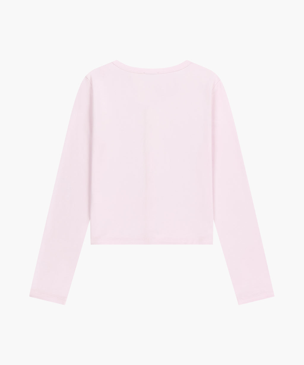 Marithe & Francois Girbaud - Basic Cotton Cardigan (Light Pink) product image 7 | TRAB K-Fashion Australia