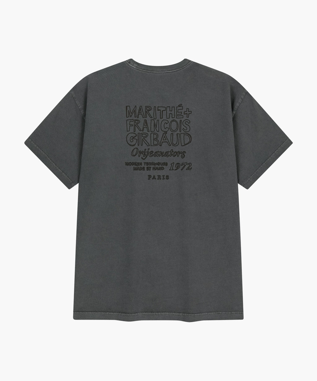 Marithe & Francois Girbaud - Drawing Logo Dyeing Tee (Charcoal) product image 7 | TRAB K-Fashion Australia
