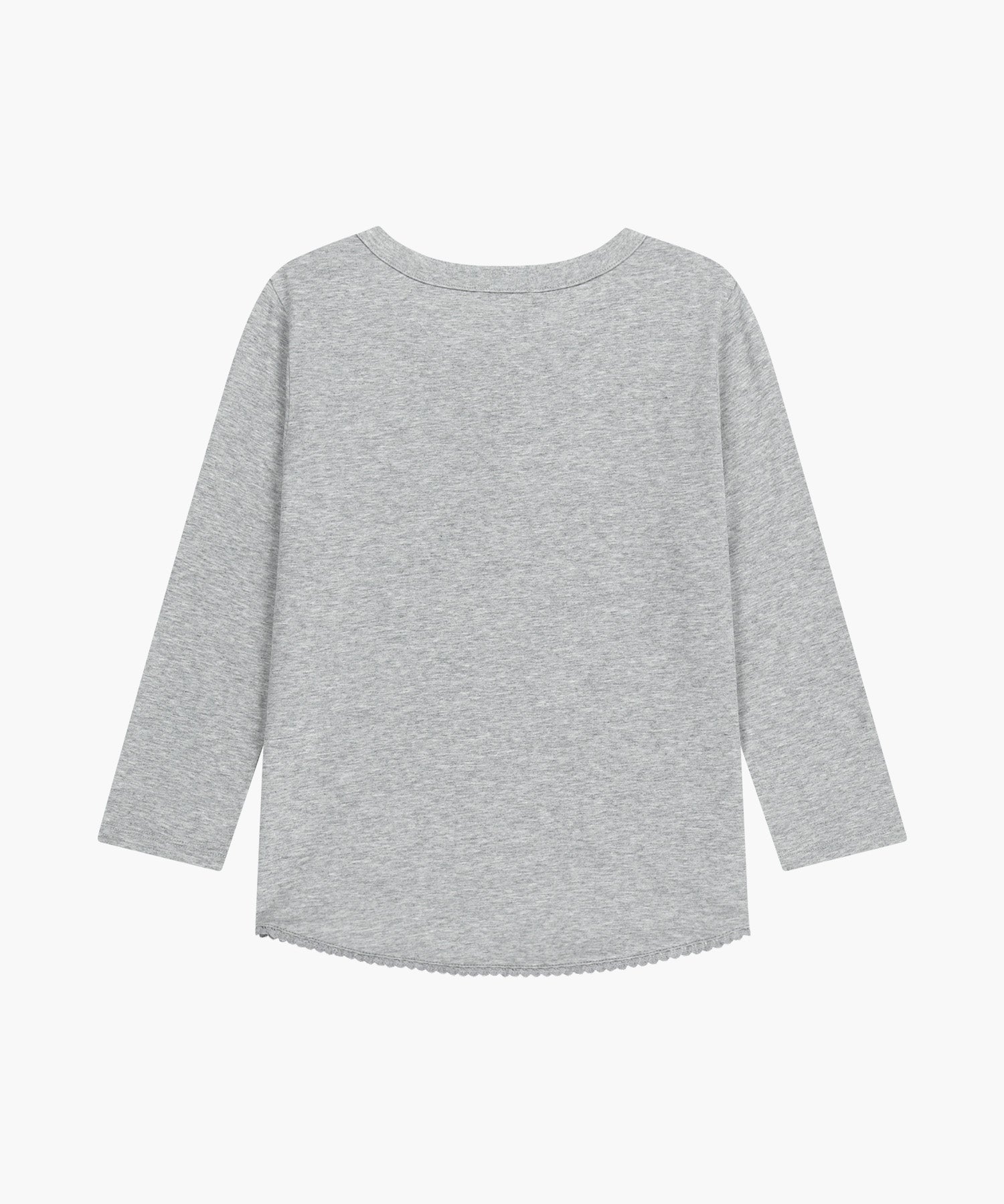 Marithe & Francois Girbaud - Small Classic Logo Henley Neck 3/4 Sleeve Tee (Heather Gray) product image 7 | TRAB K-Fashion Australia