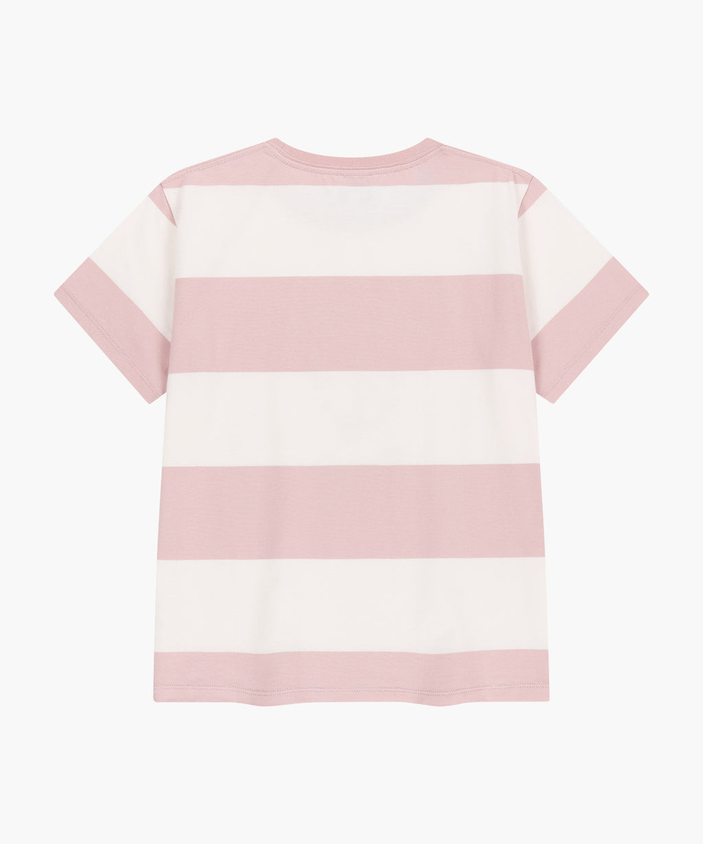 Marithe & Francois Girbaud - Marine Graphic Stripe Tee (Pink) product image 7 | TRAB K-Fashion Australia