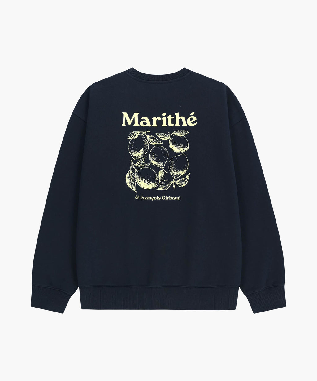 Marithe & Francois Girbaud - Lemon Graphic Oversized Sweatshirt (Navy) product image 7 | TRAB K-Fashion Australia